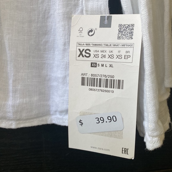 Linen Button Blouse - Picture 2 of 6